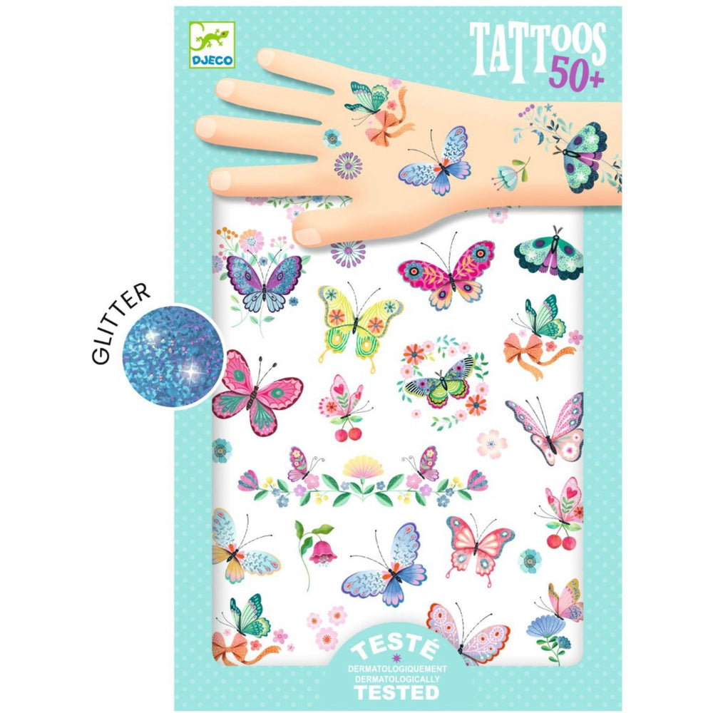 Køb Djeco Tattoos Sommerfugle