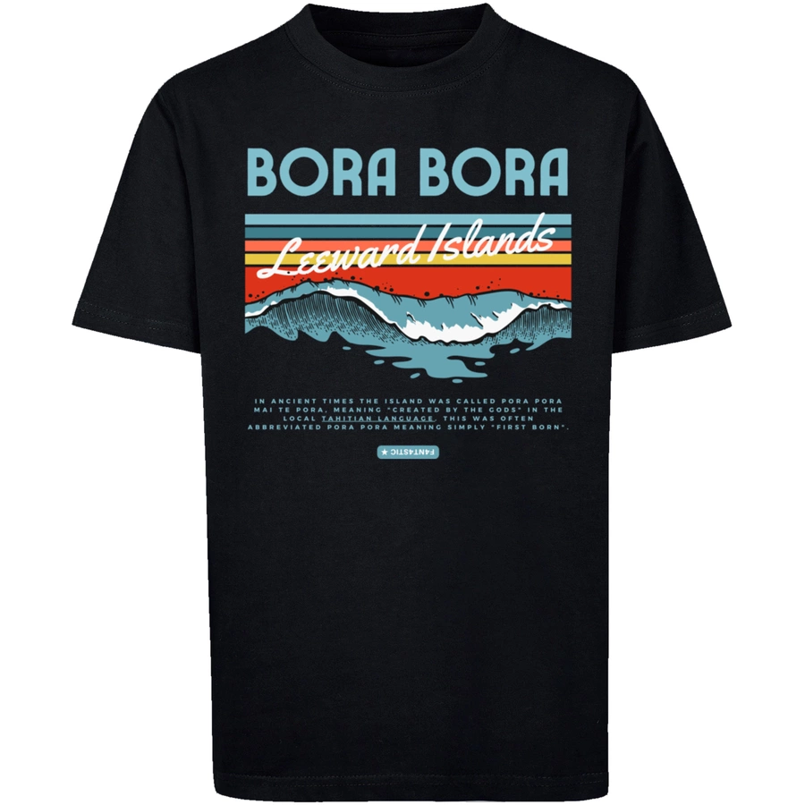 F4NT4STIC T-Shirt Bora Bora Leewards Island schwarz