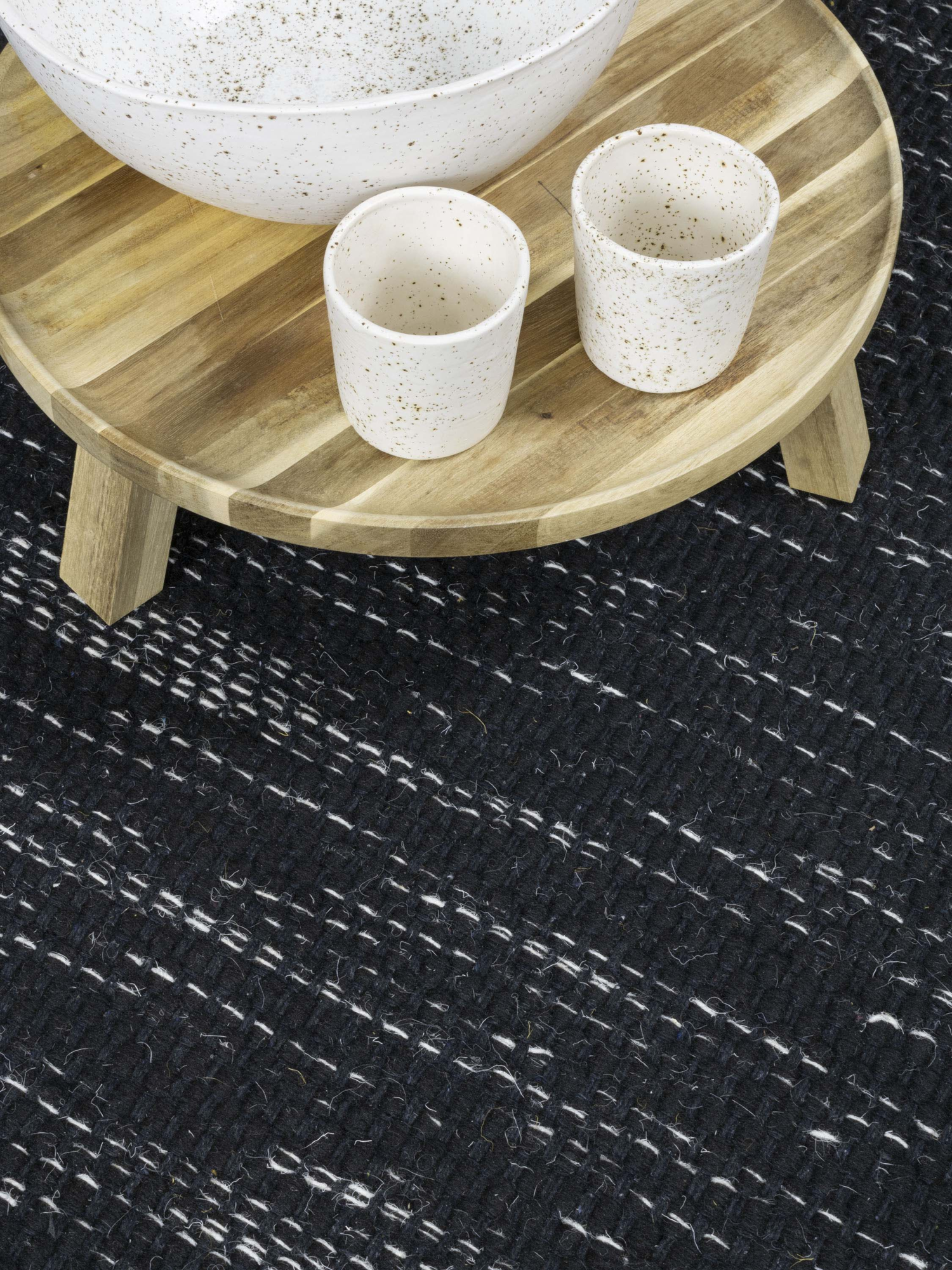 Vloerkleed Teppe black Ø200 cm