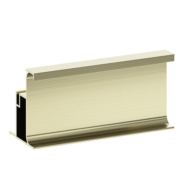 Rail vertical d'extrémité laiton brossé L. 237 cm Caraway Innovo GoodHome