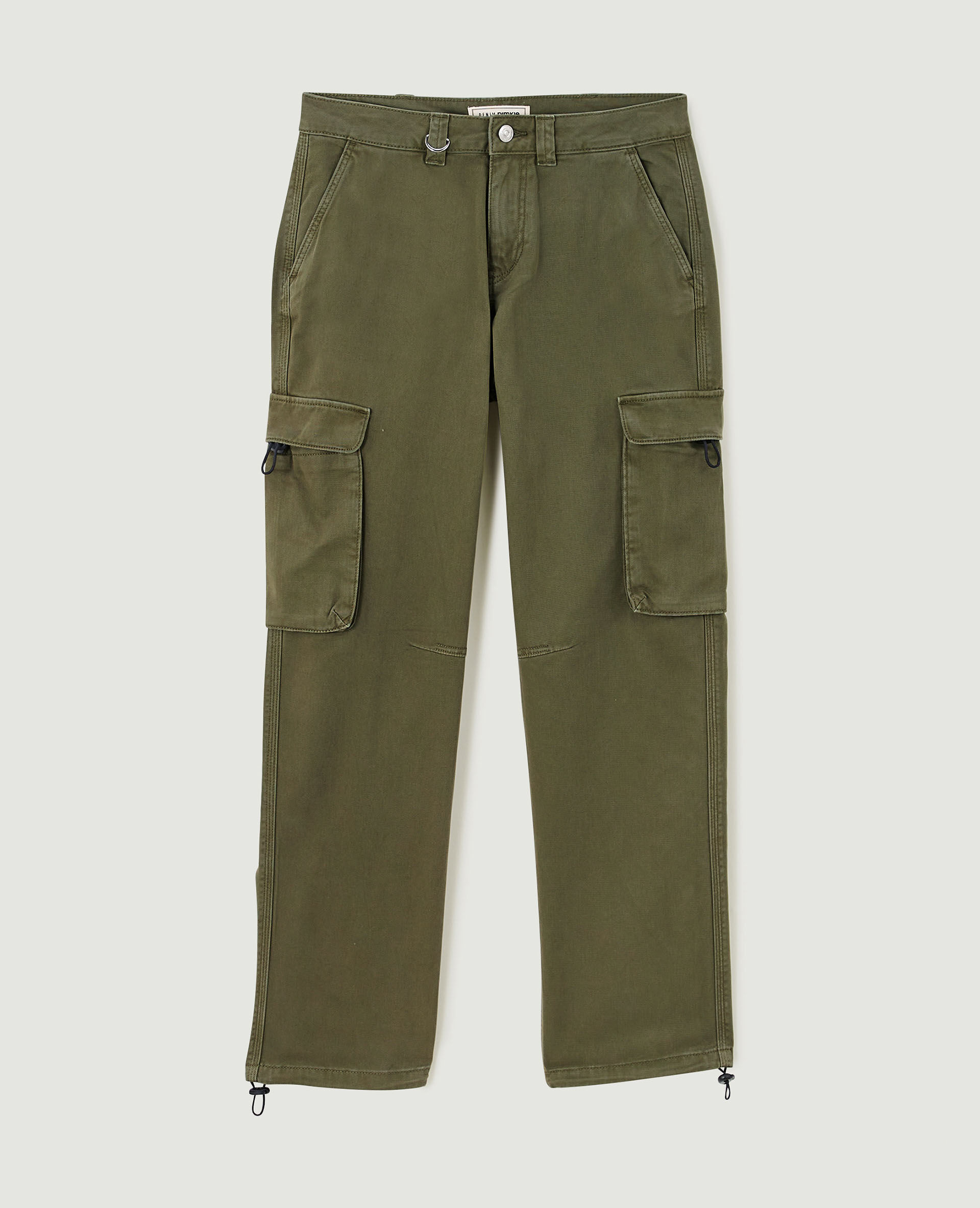 Pantalon cargo taille basse - Vert kaki