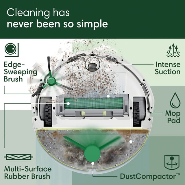 iRobot Roomba Combo 205 rengøringsrobot L121240 (hvid)