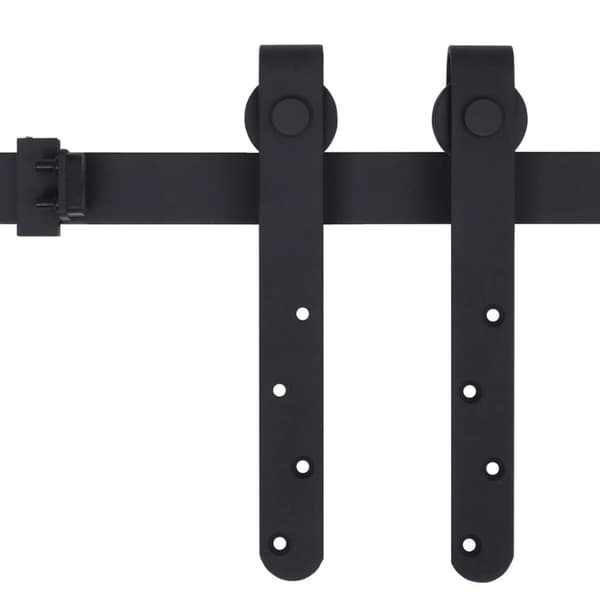 vidaXL Mini skyvedørsett karbonstål 200 cm