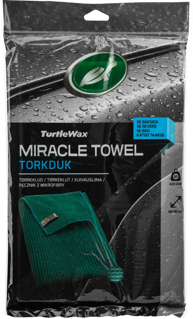 Turtle Wax Miracle Drying Towel 60x80 cm - Grøn