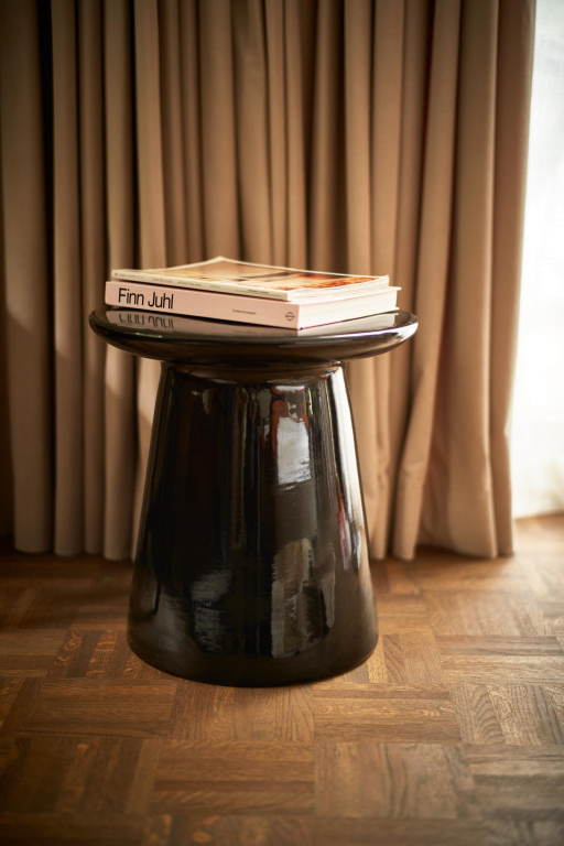 HKliving Earthenware bijzettafel Ø40 Cream