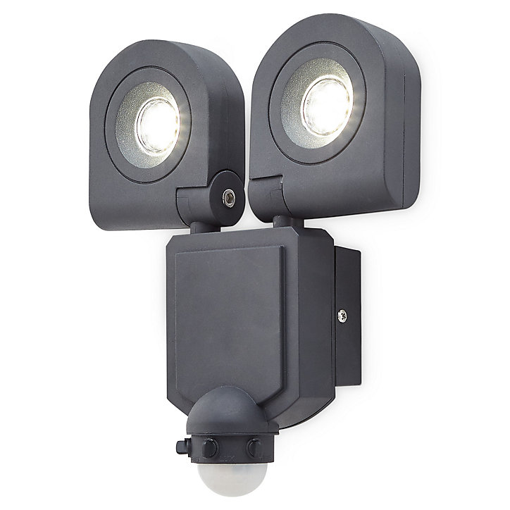 Projecteur deux têtes LED Blooma Dryden noir 2 x 10 W IP44