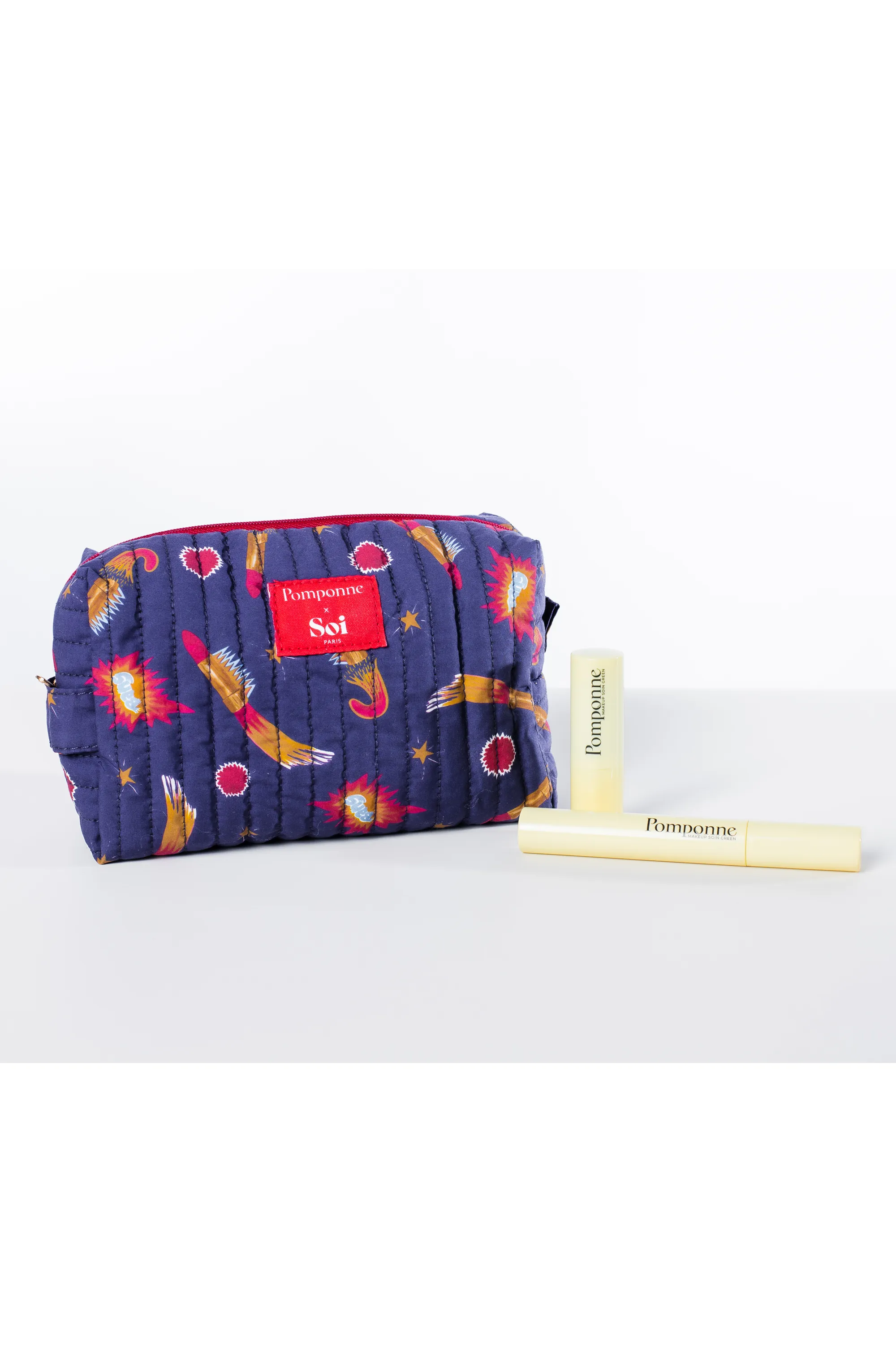 Pomponne Trousse mascara et rouge à lèvres en collaboration avec Soi Paris-12 g