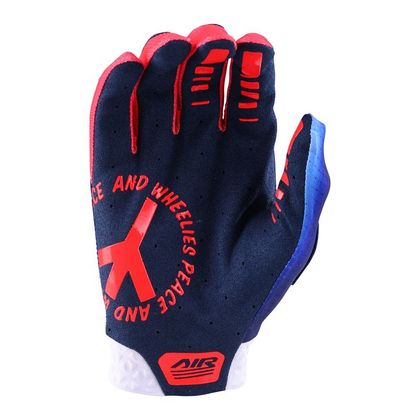 Gants cross TroyLee design AIR LUCID YOUTH - Blanc / Bleu