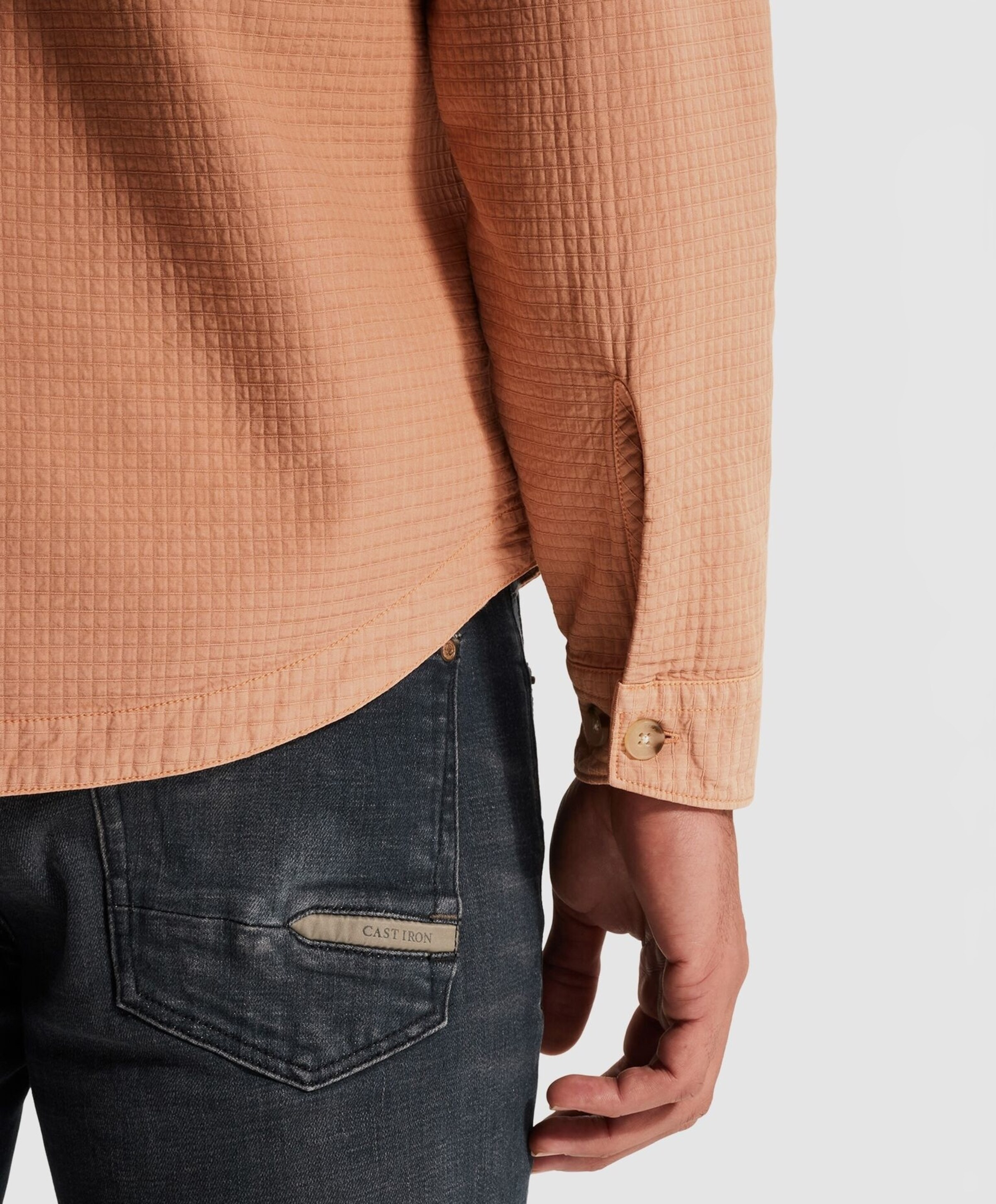 Cast Iron Heren overshirt oranje