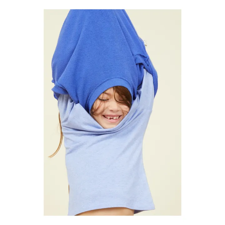 SMALLABLE BASICS Col Roulé Fille Manches Longues Jersey Laine | Bleu ciel