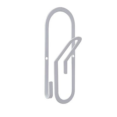 Porte-manteau à fixer trombone blanc Form Leipzig