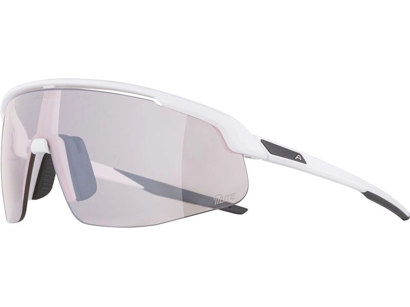 alpina Sportbrille Turbo Pro Q-Lite - Weiss matt Velobrille Cat.1