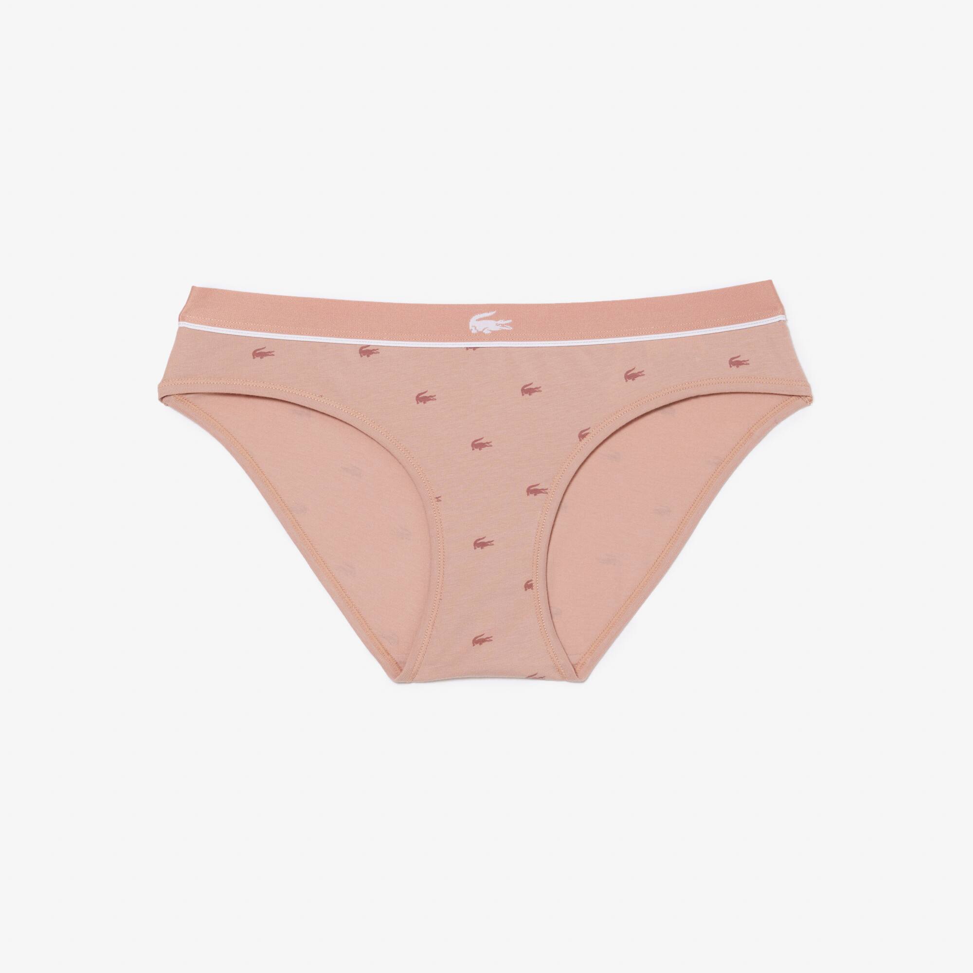 Kultiger Slip mit Mini Croc Slips & Unterhosen - Rosa - Lacoste - Damen