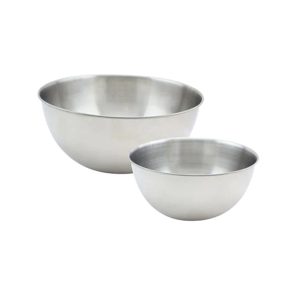 Set de 2 bols à mixer en inox 20,5 et 25 cm Basic Fackelmann