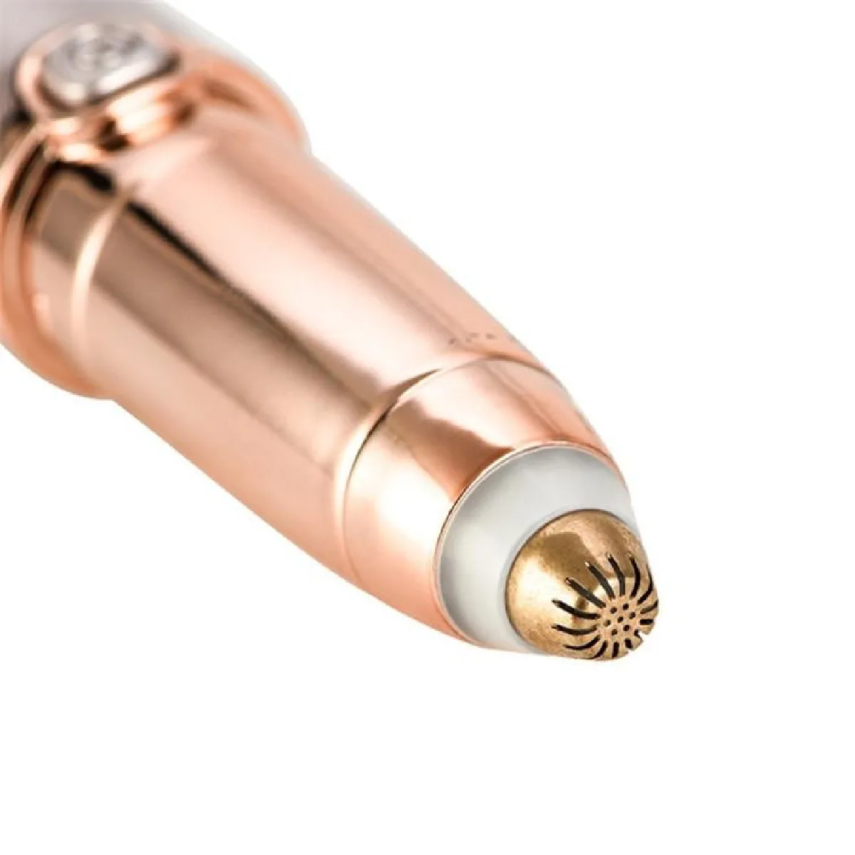 Wewoo Dispositif d'épilation automatique de tondeuse à sourcils électrique à bouton-poussoir or rose