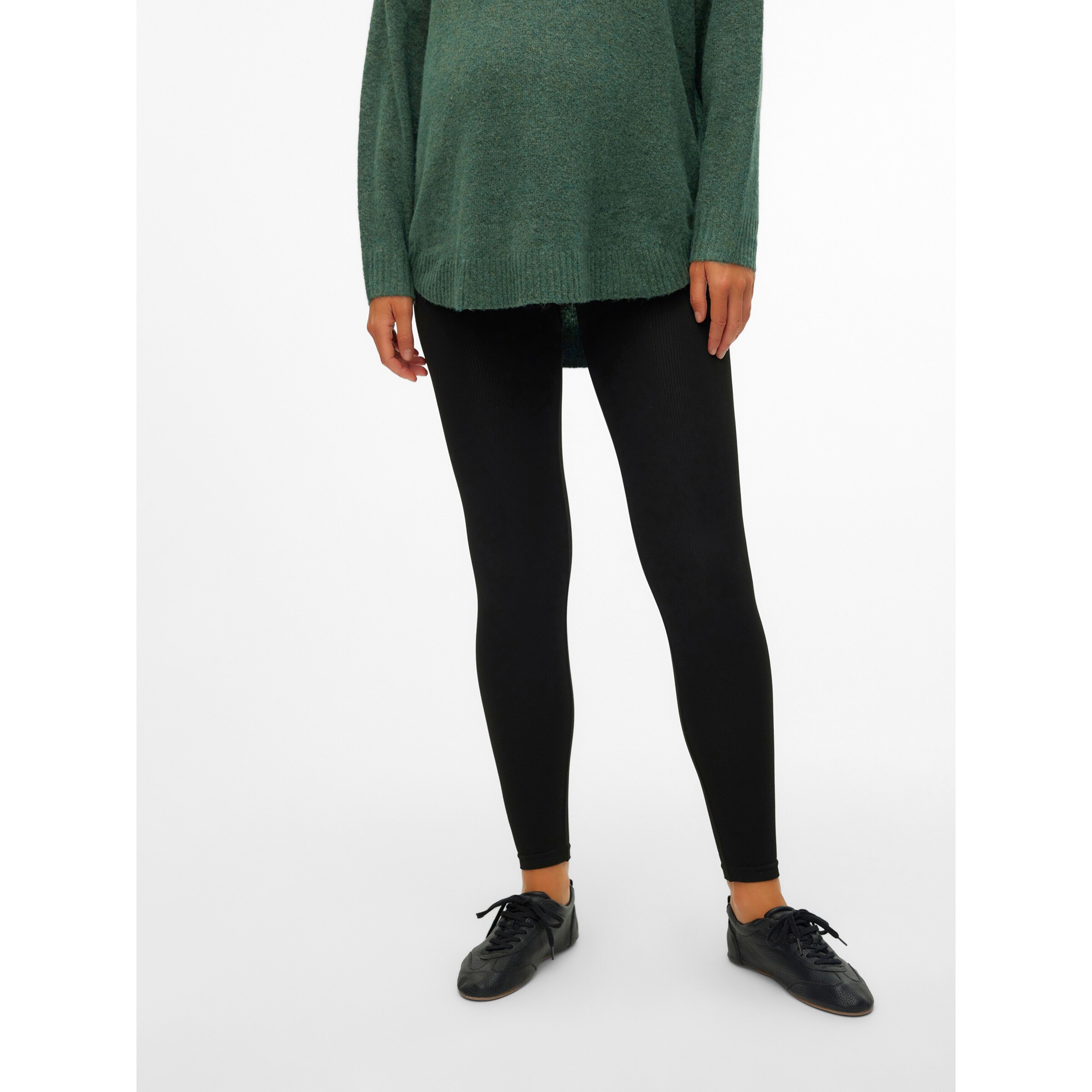 Vero Moda Maternity Umstands-Leggings Misa Rippqualität schwarz