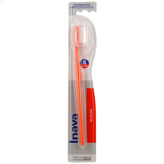 Brosse à dents manuelle mi-dure 25/100° Inava