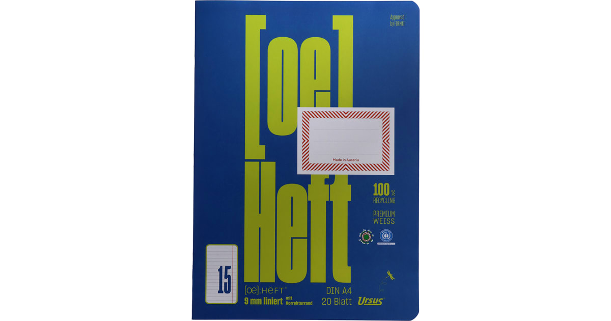 Heft Kariert A4  Nr. 12 20 Blatt