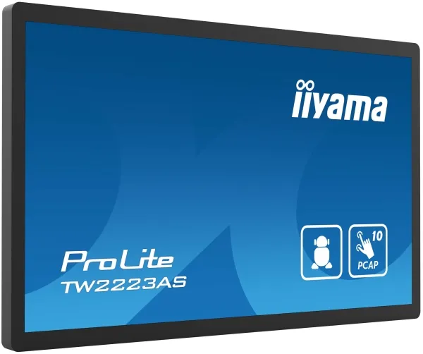 iiyama ProLite TW2223AS-B2 - Android PC - berøringspanel PC 1 RK3399 - RAM 4 GB - SSD - eMMC 32 GB - Cortex-A72   A53 - Bluetooth 5.2, Gigabit Ethernet - Android 12 - skærm: LED 21.5