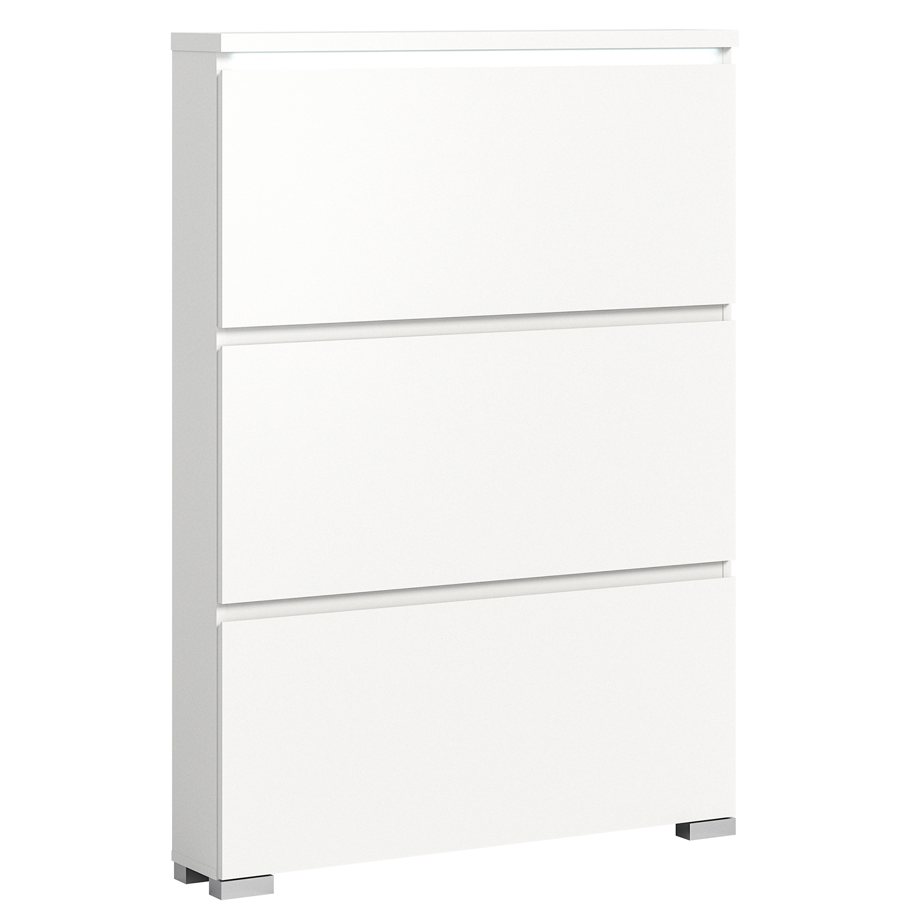 Schuhschrank SHOELOVE - weiß - 130 cm hoch