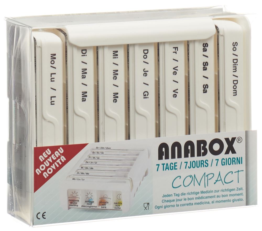 Anabox Compact 7 Tage deutsch/französisch/italienisch weiss 1 Stk