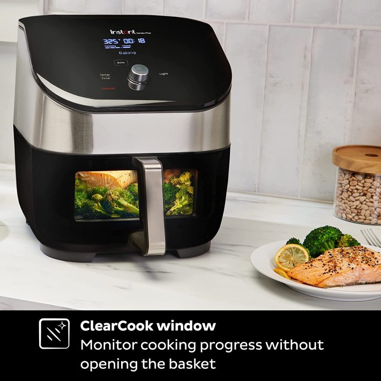 Omni Pro 19 QT/18L Air Fryer Toaster Oven Combo, From the Makers of Pot, 14-in-1 Functions, Fits a 12" Pizza, 6 Slices of Bread, App with Over 100 Recipes