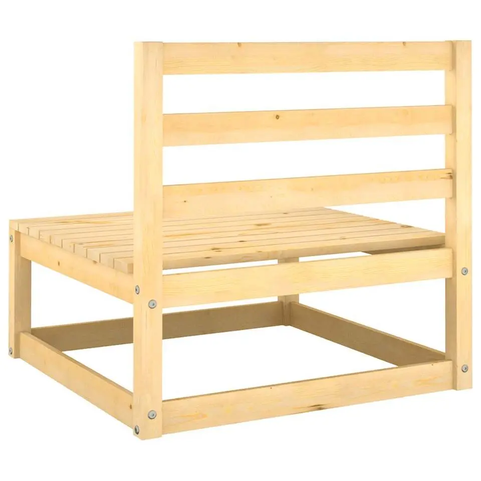 vidaXL - Loungeset - Grijs - Grenenhout