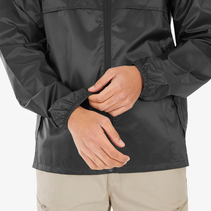 Decathlon Quechua - Jaqueta impermeável masculina Quechua Raincut com zíper frontal