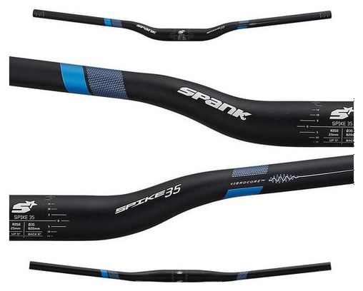Cintre Spank Spike Vibrocore 820mm 35 Noir/Bleu