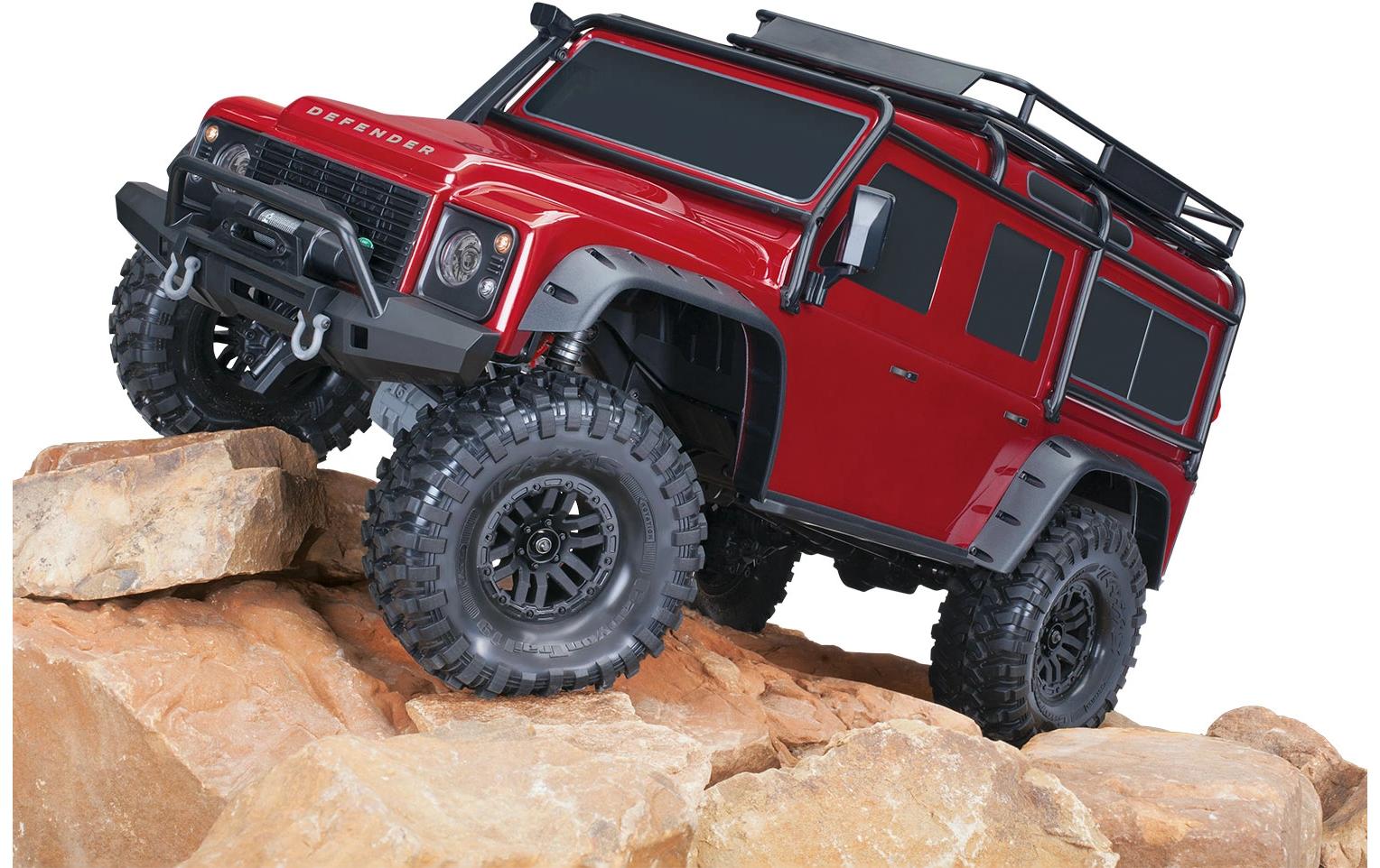 Scale Crawler Land Rover Defender D110, Rot ARTR, 1:10<br>Off-Road Model im Massstab 1:10