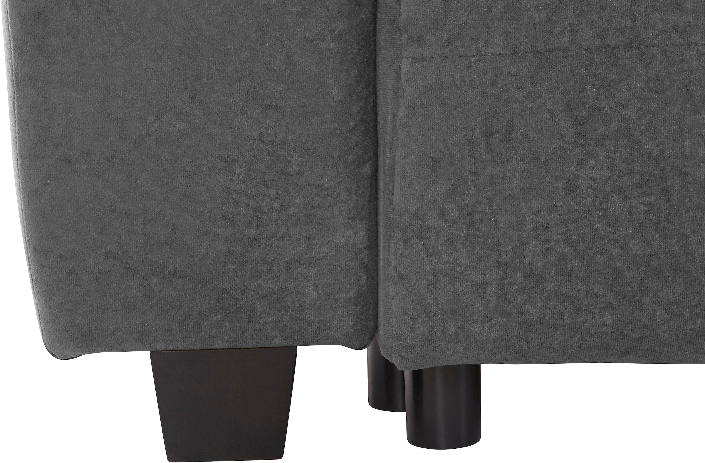 COLLECTION AB Schlafsofa »Bella, B: 241 cm, Liegefl. 142x194 cm« mit Bettfunktion, Bettkasten & 2 Zierkissen, Federkern