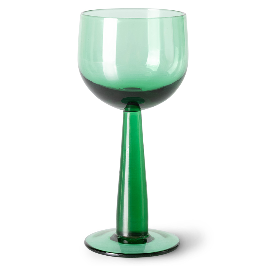 Glas Emeralds Wine Glass tall fern green - set van 4