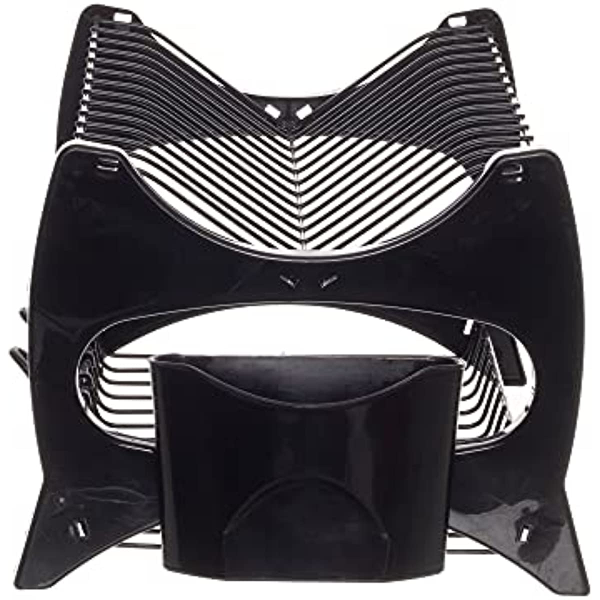 Escorredor de Lou&ccedil;a Floren&ccedil;a, Cor Preto, Linha Black, Metaltru
