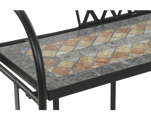 Siena Garden Prato ijzeren mozaïek bloemenplank, B 29 H 143 cm, zwart