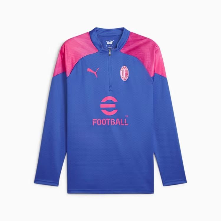 Milan AC Maillot d'Entraînement Fermeture Éclair 1/4 - Bleu/Crépuscule