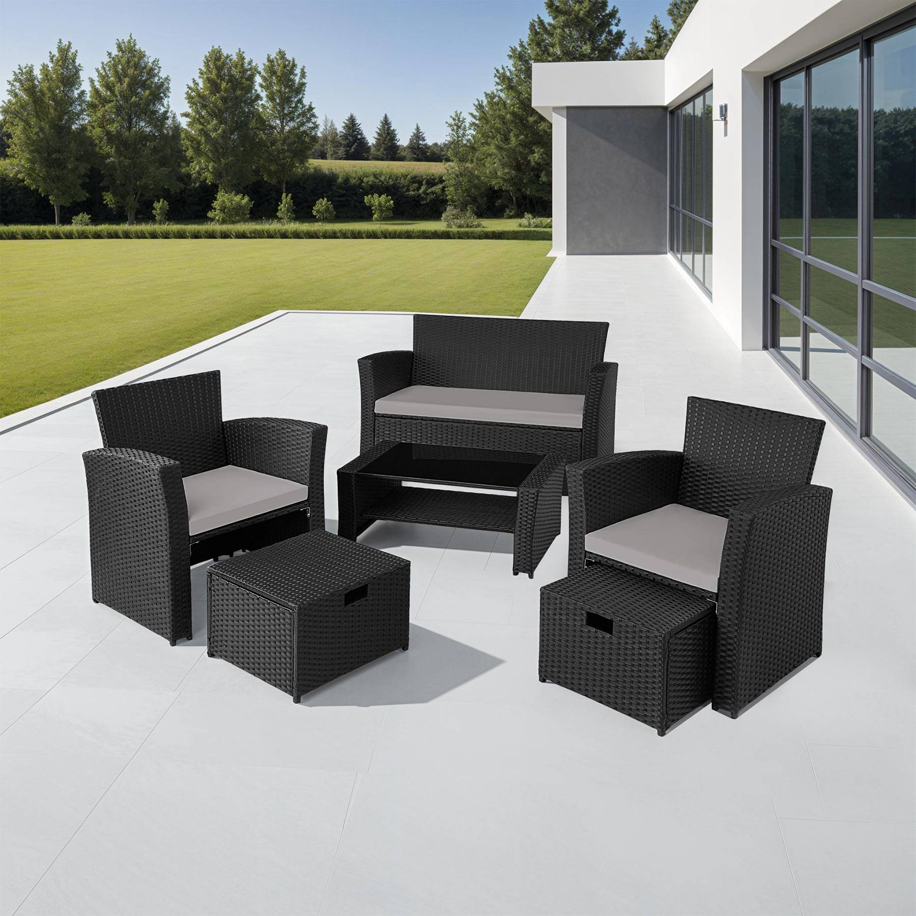 Rattan Sitzgruppe Modena
