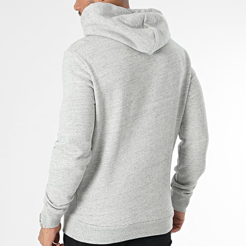 Sweat Capuche Vintage Logo Gris Chiné