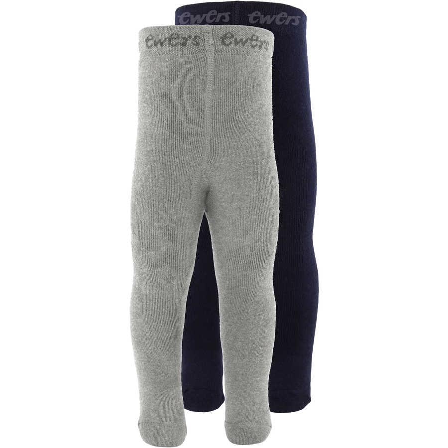 Ewers Thermostrumpfhose 2er Pack Uni marinegrau