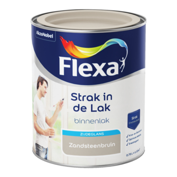 Flexa Strak in de Lak binnenlak zijdeglans zandsteenbruin 750 ml