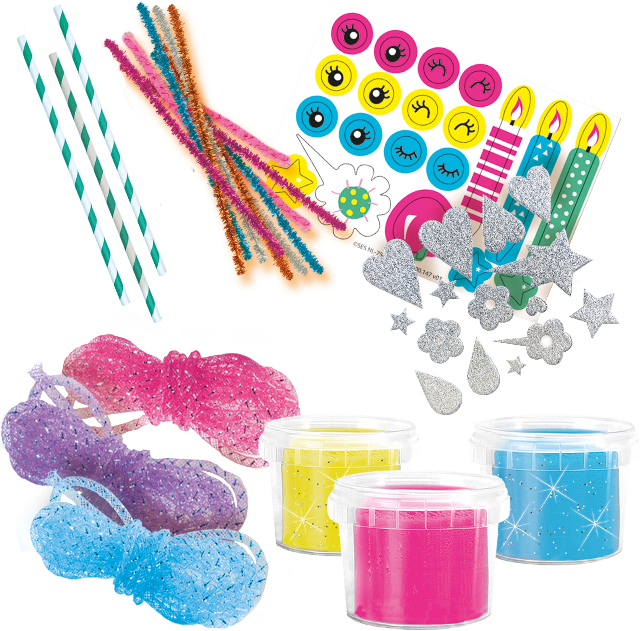 Knet-Set GLITZERWELT mit Glitzerknete
