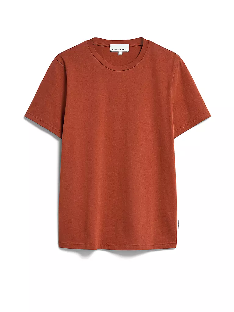 ARMEDANGELS T-Shirt JAAMEL STRUCTURE orange