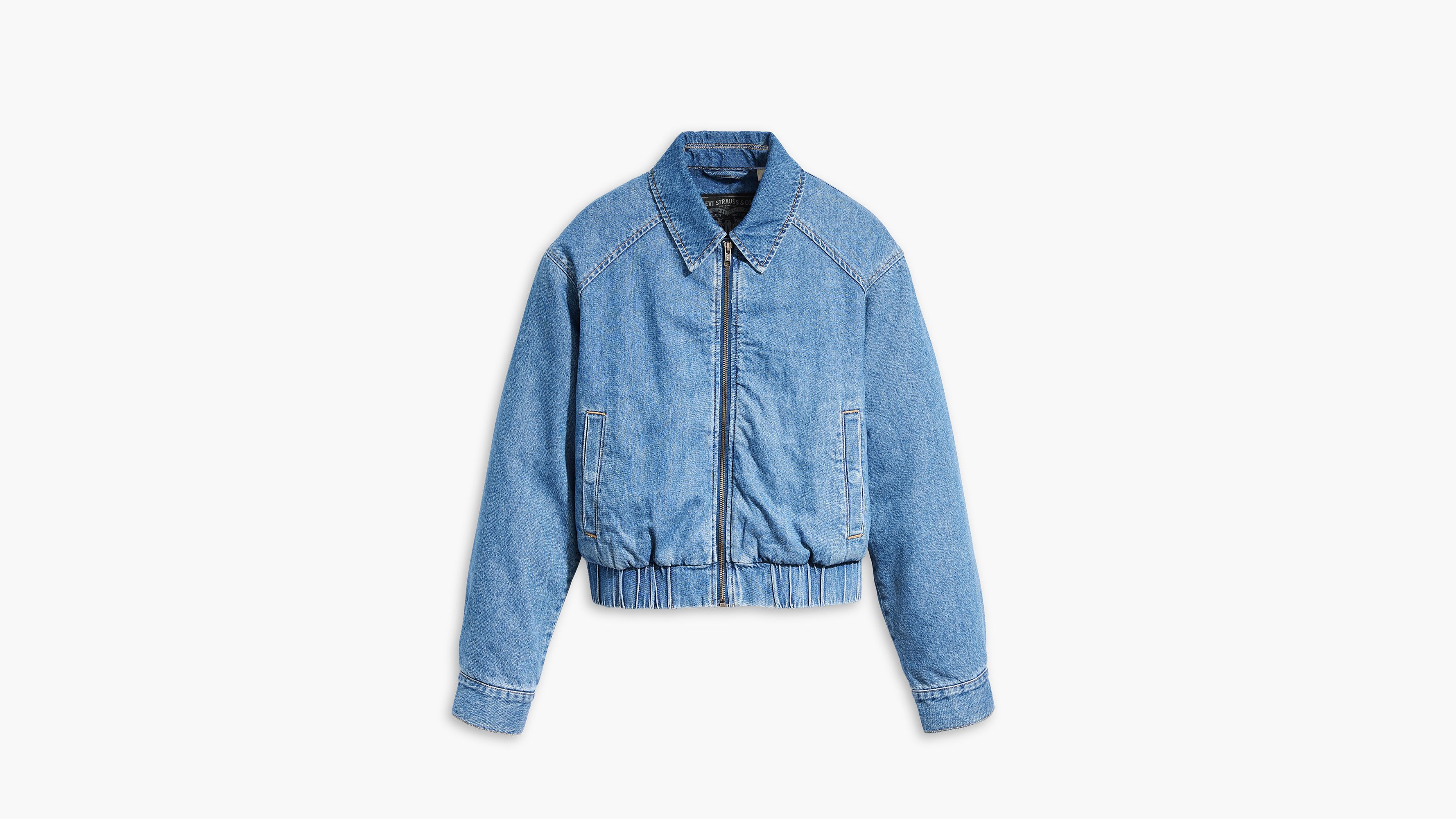 Blouson Ingrid Shrunken - Cause And Effect - Bleu
