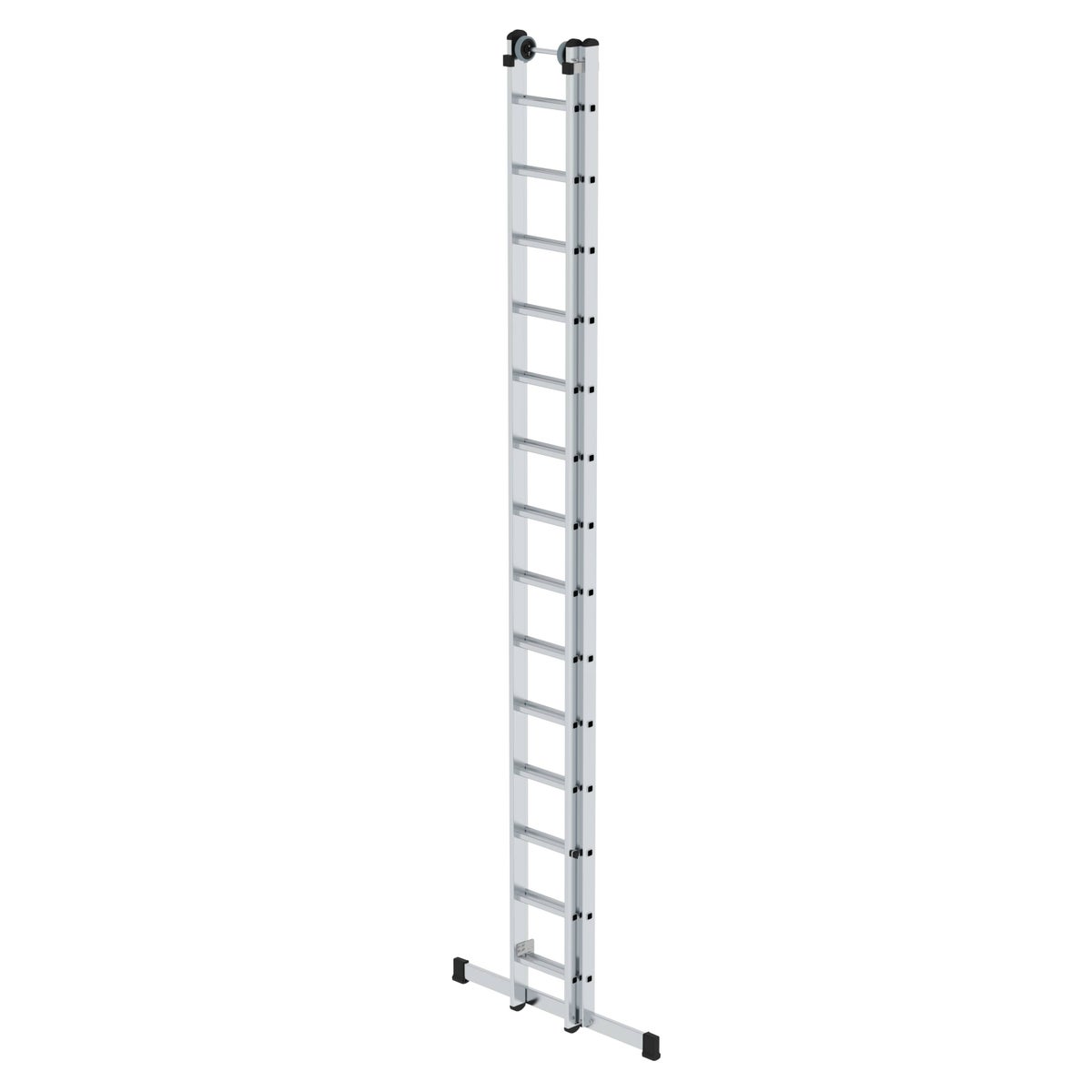 PROREGAL 2-delige sportschuifladder met standaard dwarsbalk, 2 x 14 sporten