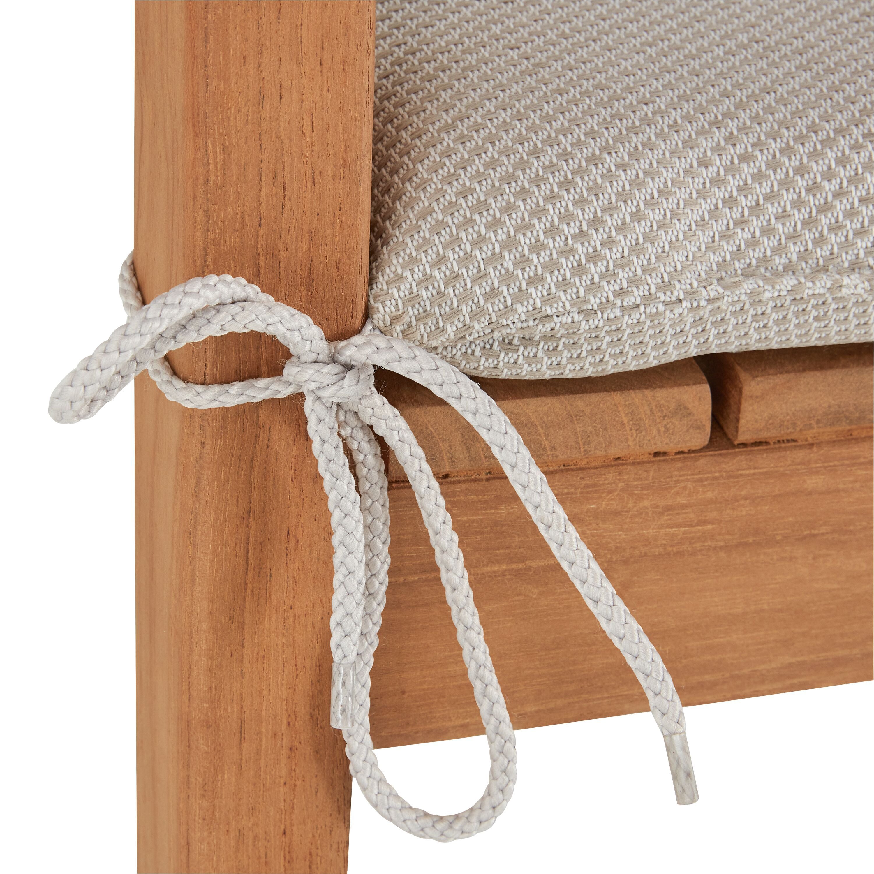 MALÉ Sitzkissen Sitzkissen - Grau / B: 43.0 cm x T: 50.0 cm x H: 4.0 cm