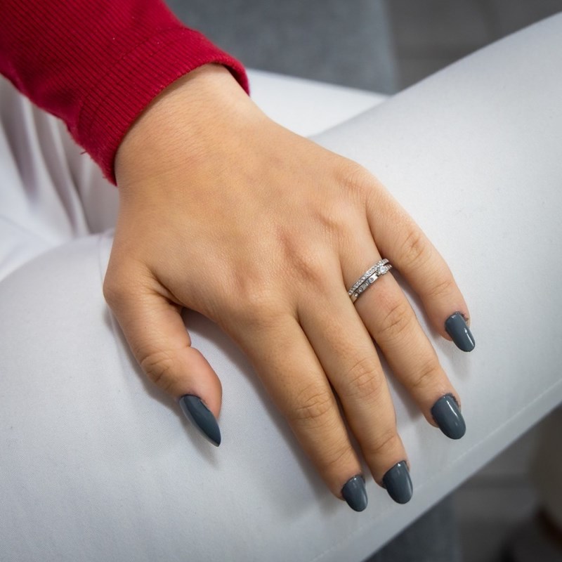 Duo de Bagues Strass Femme BORA