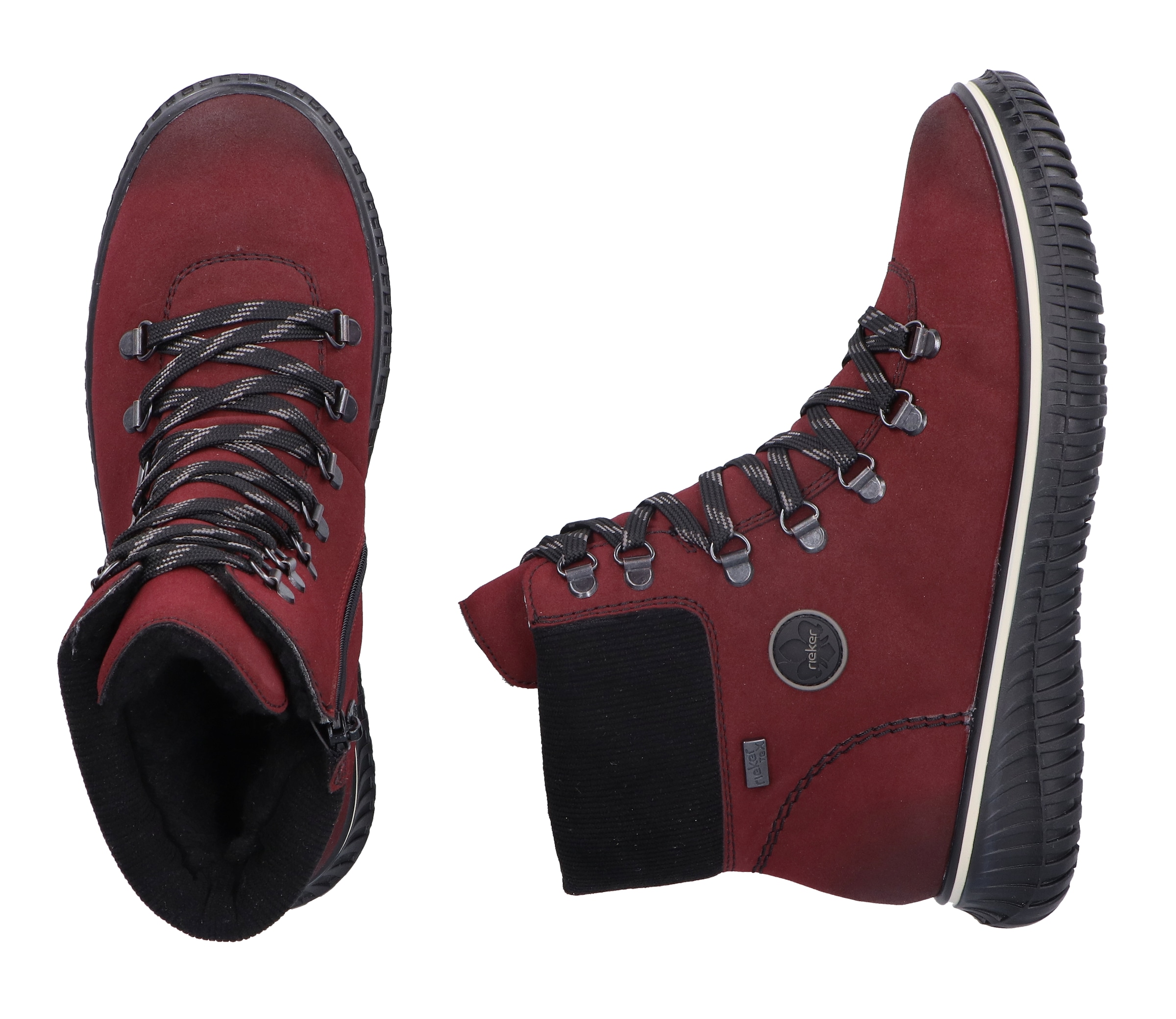 Rieker Winterboots  , Schnürboots, Stiefelette, TEX-Membran, mit gepolstertem Schaftrand