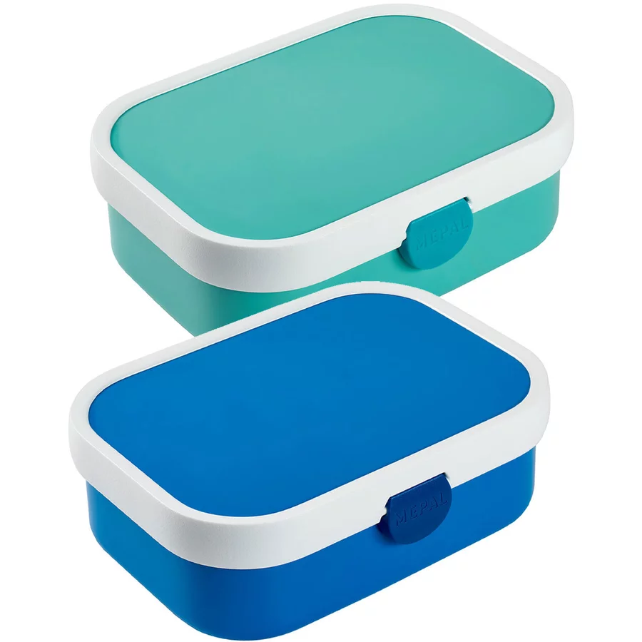 Mepal Brotdosen mit Einsatz Campus 700 ml 2er Set türkis-blau