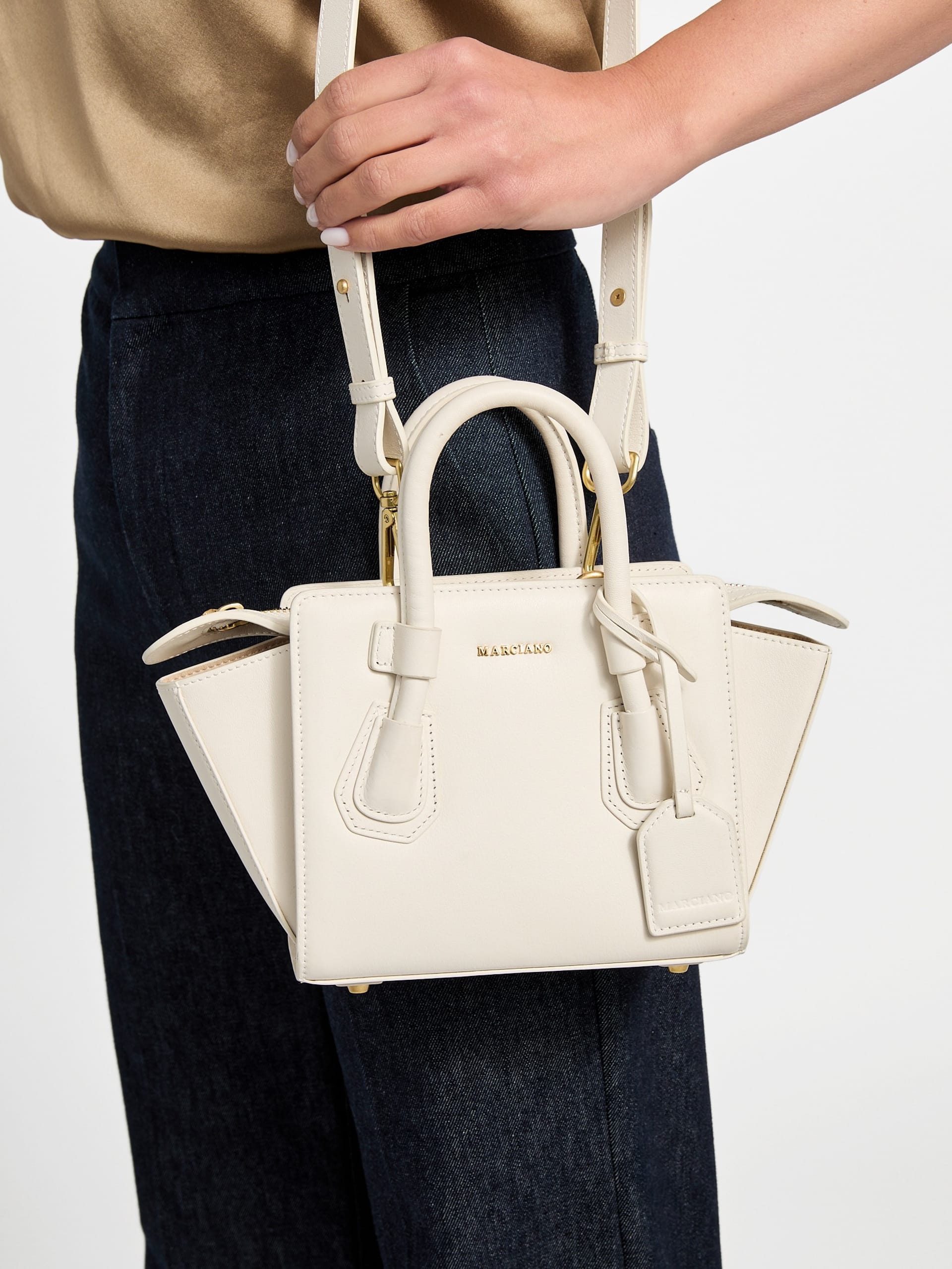 Bolsa Satchel Mini Merava em Couro