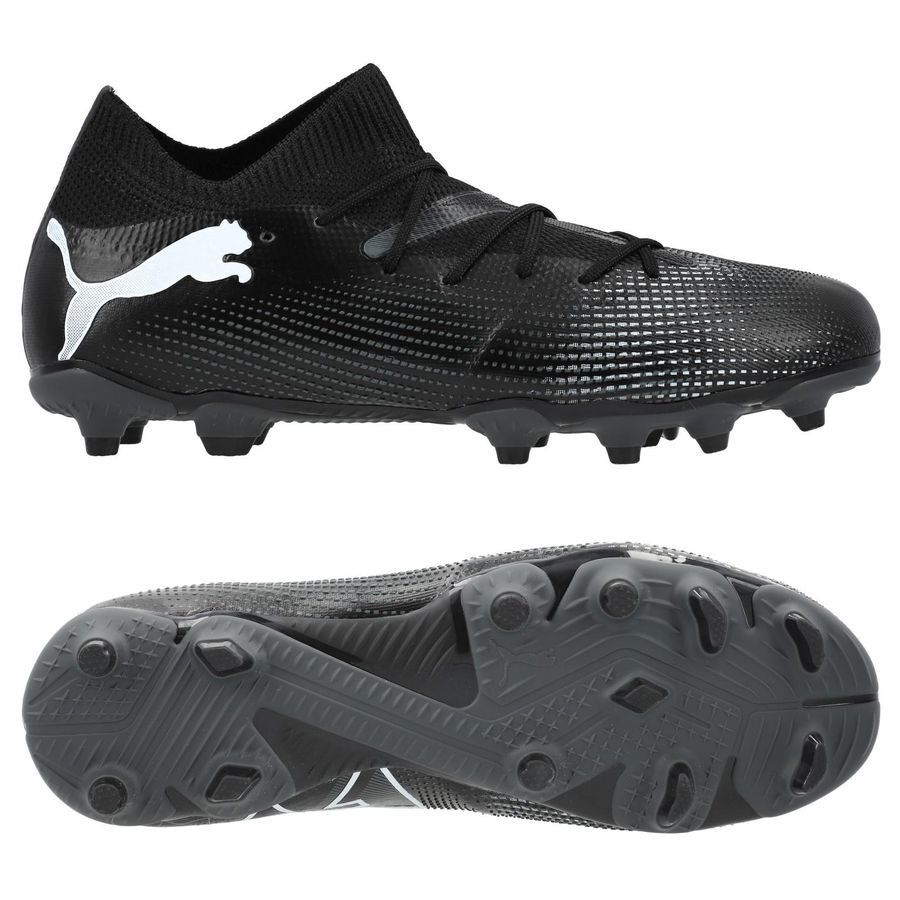 PUMA Future 7 Match FG/AG Eclipse - Noir/Blanc Enfant