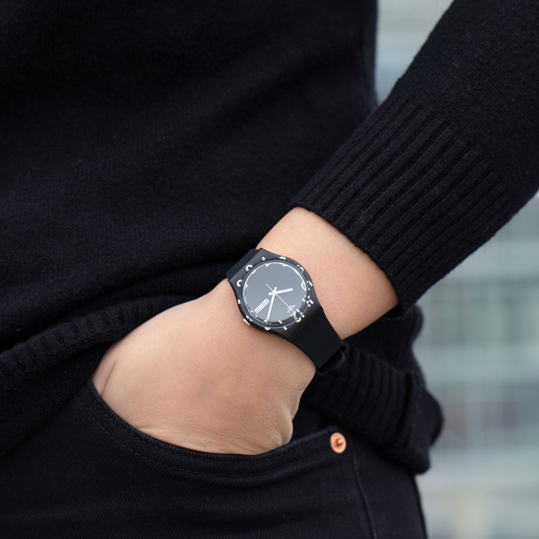 Swatch Original 34 Over Black